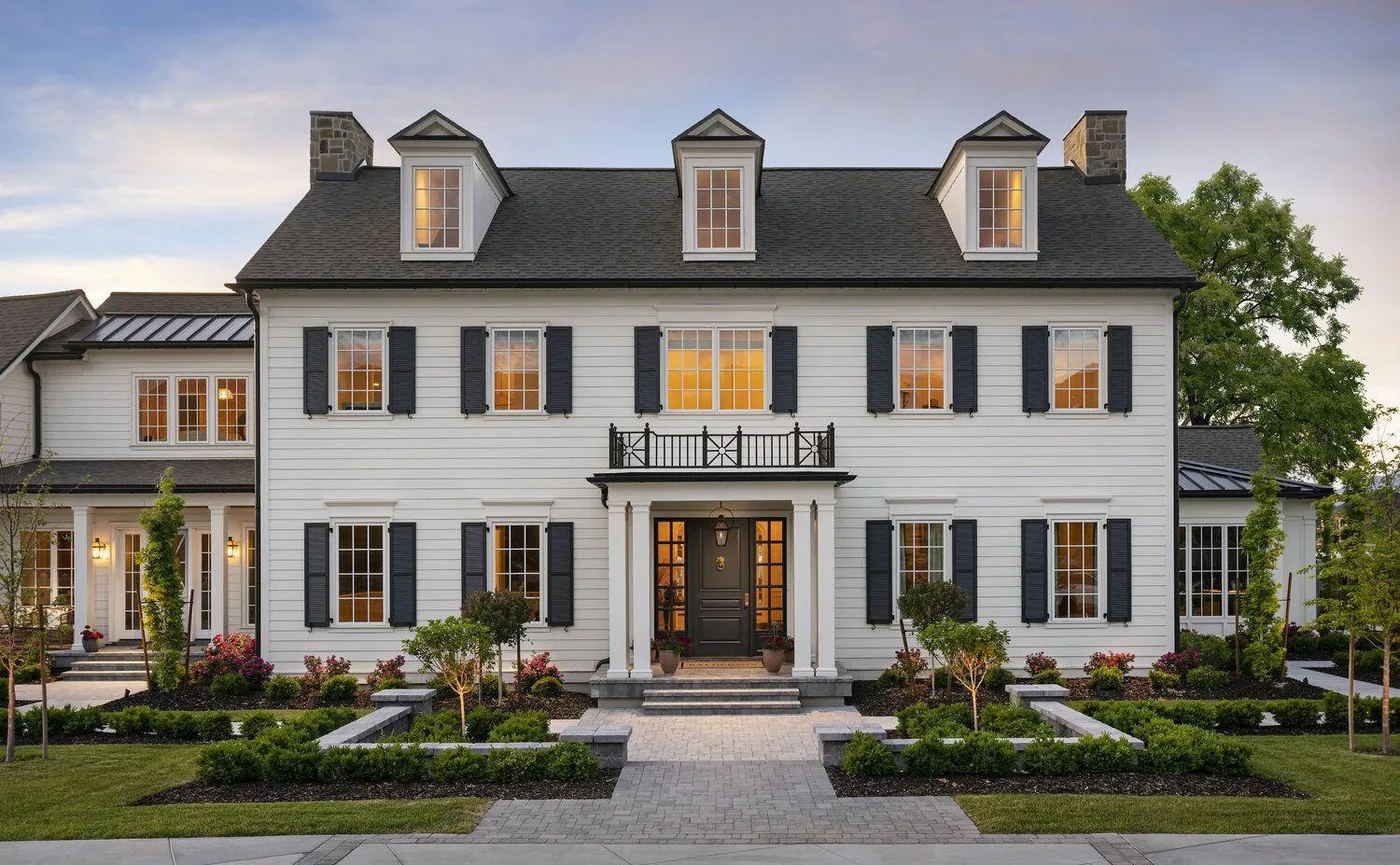 Traditional colonial residential home plan review for building permits