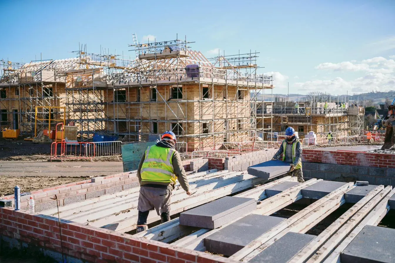Residential construction engineering — build in progress